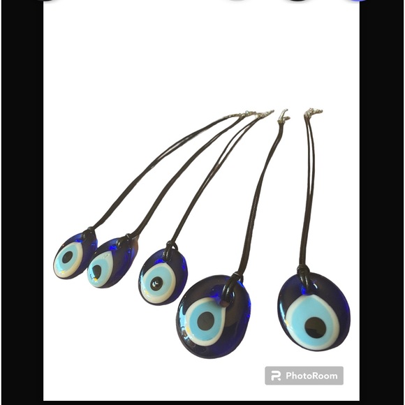 NEW…Necklace 🧿 Evil Eye Hand-Blown Glass Necklace Choker Boho - Picture 3 of 10